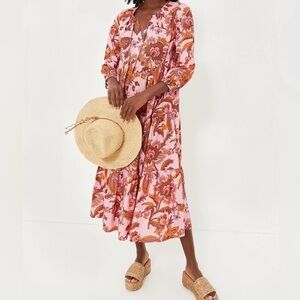 Tuckernuck Sunset Chintz Salty Paloma Caftan Maxi Dress